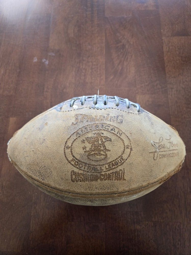 Vintage Spalding AFL Football Joe Foss