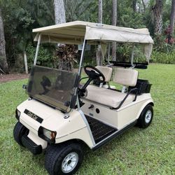 RUNNING AND DRIVING 48 VOLT CLUB CAR GPLF CART!! SUPER CLEAN!