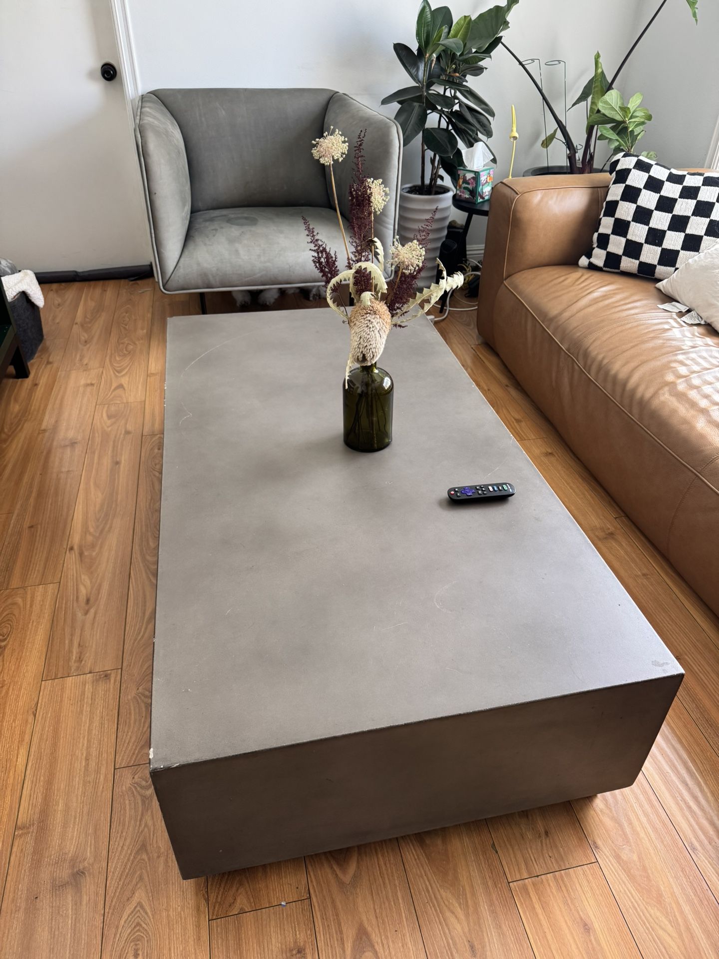CB2 Concrete Coffee Table