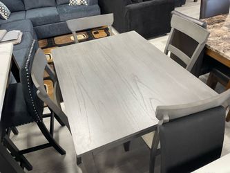 GRAY TABLE SET 5PC