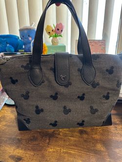 Black Jean Mickey Purse