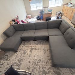 Charcoal Sectional Couch