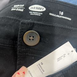 Black Pants Brand. New Size 18