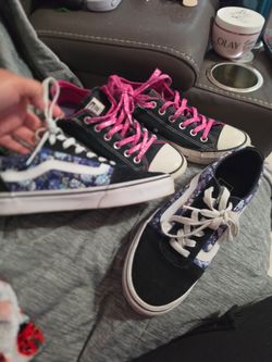 Gently used women's size 8 Converse and Vans you  both for $25