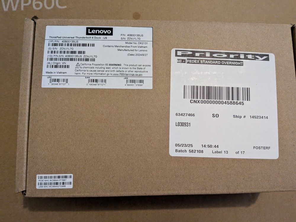 New Lenovo Dock