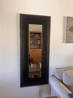 Large Dark Brown Mirror