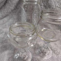 Set Of 3 Mason Jar Wine Glasses Must Pick Up