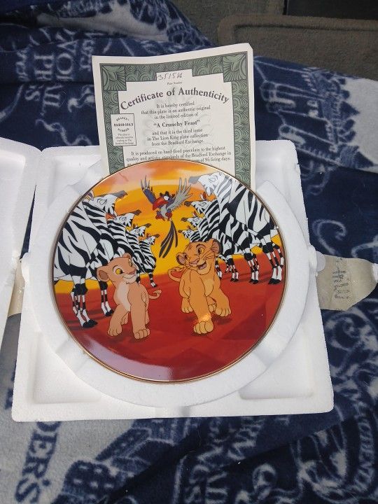 Disney's The Lion King Collector Plates From Bradford Exchange