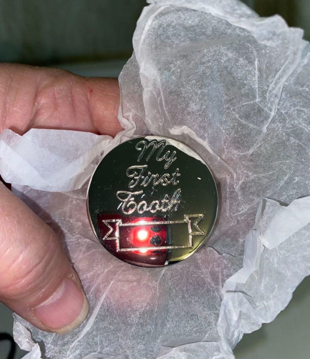 “My First Tooth” Engravable keepsake box $6 or free with another purchase Baby shower gift