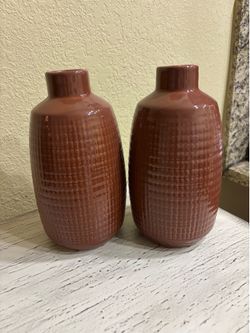 2 brown bottles