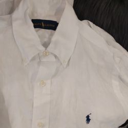 Ralph Lauren men’s medium button down linen shirt