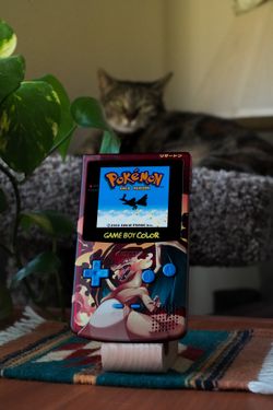Nintendo Game Boy Color GBC CHARIZAD AMOLED Q10 XL Touch LCD + Audio Amp