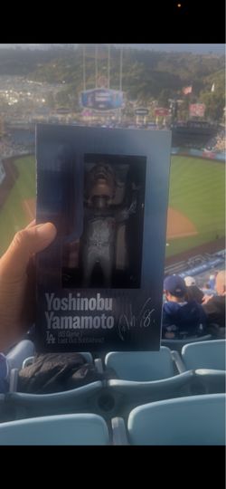 Yoshinobu Yamamoto game 7 celebration bobble head