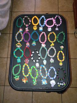 Rubber bands charm bracelets