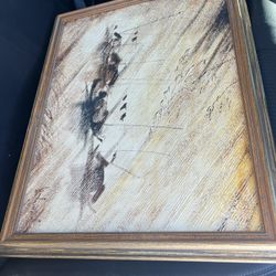 Large Vintage Textured Abstract Oil Painting – Thick Impasto, Mid-Century Vibes