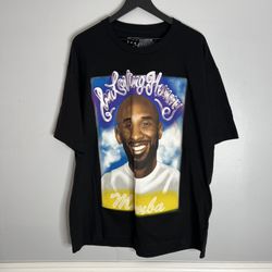 The Forest Lab Kobe Bryant Gigi Airbrushed Memorial T Shirt Mens XL Black Mamba