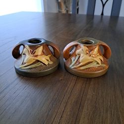 Roseville 1162 2inch Zephyr Lily Candle Holders