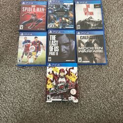 PS4 Video Games (Spiderman, The Last Of Us II & More!)
