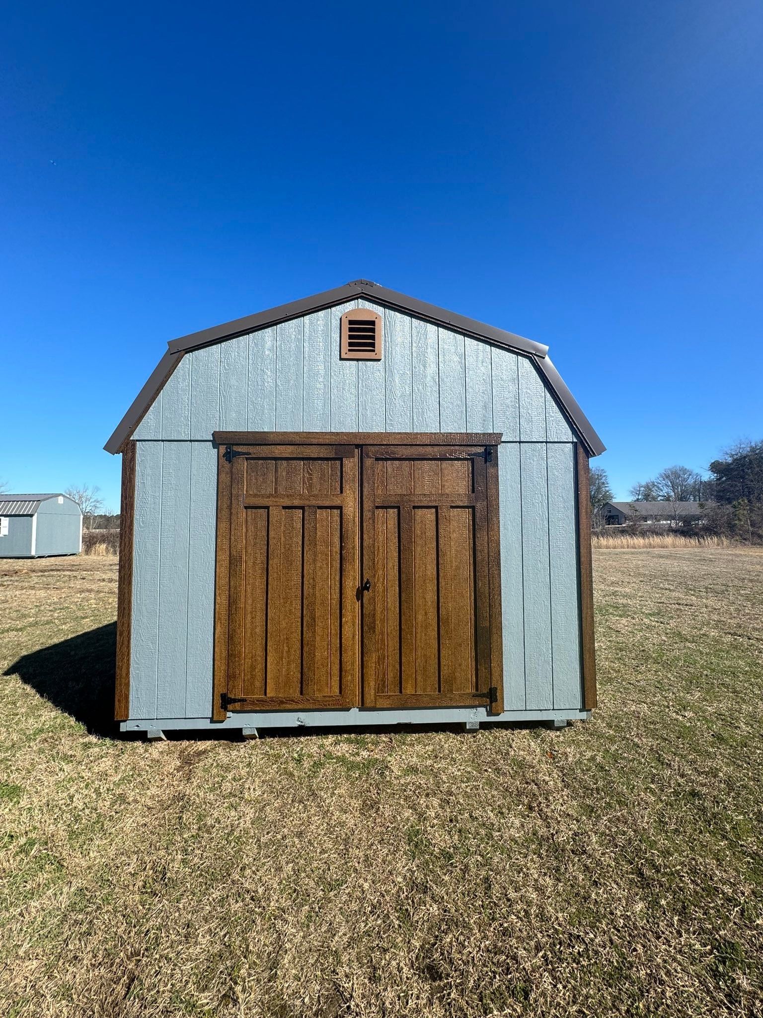 12x16 Lofted Shed with Heat Barrier And Electric, Free delivery 50 Miles, Build in shelving