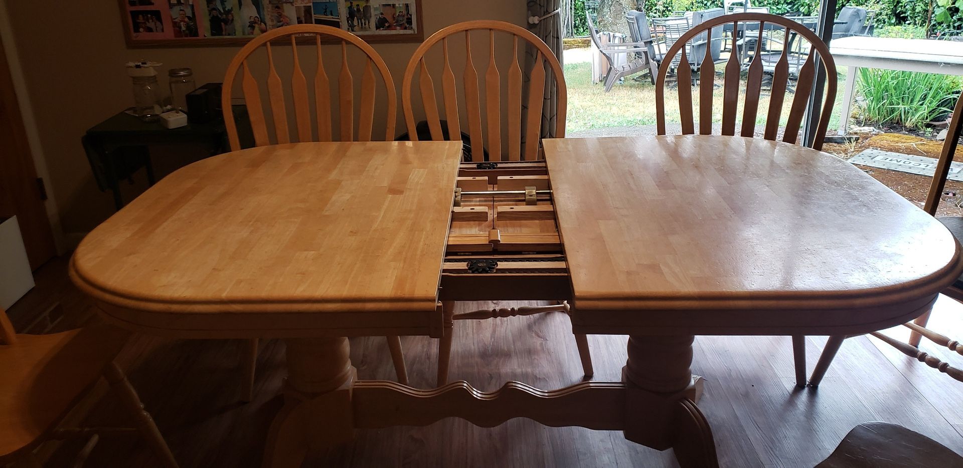 Solid Wood Kitchen Table with 6 chairs