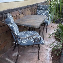 Stone Patio Table and Chairs
