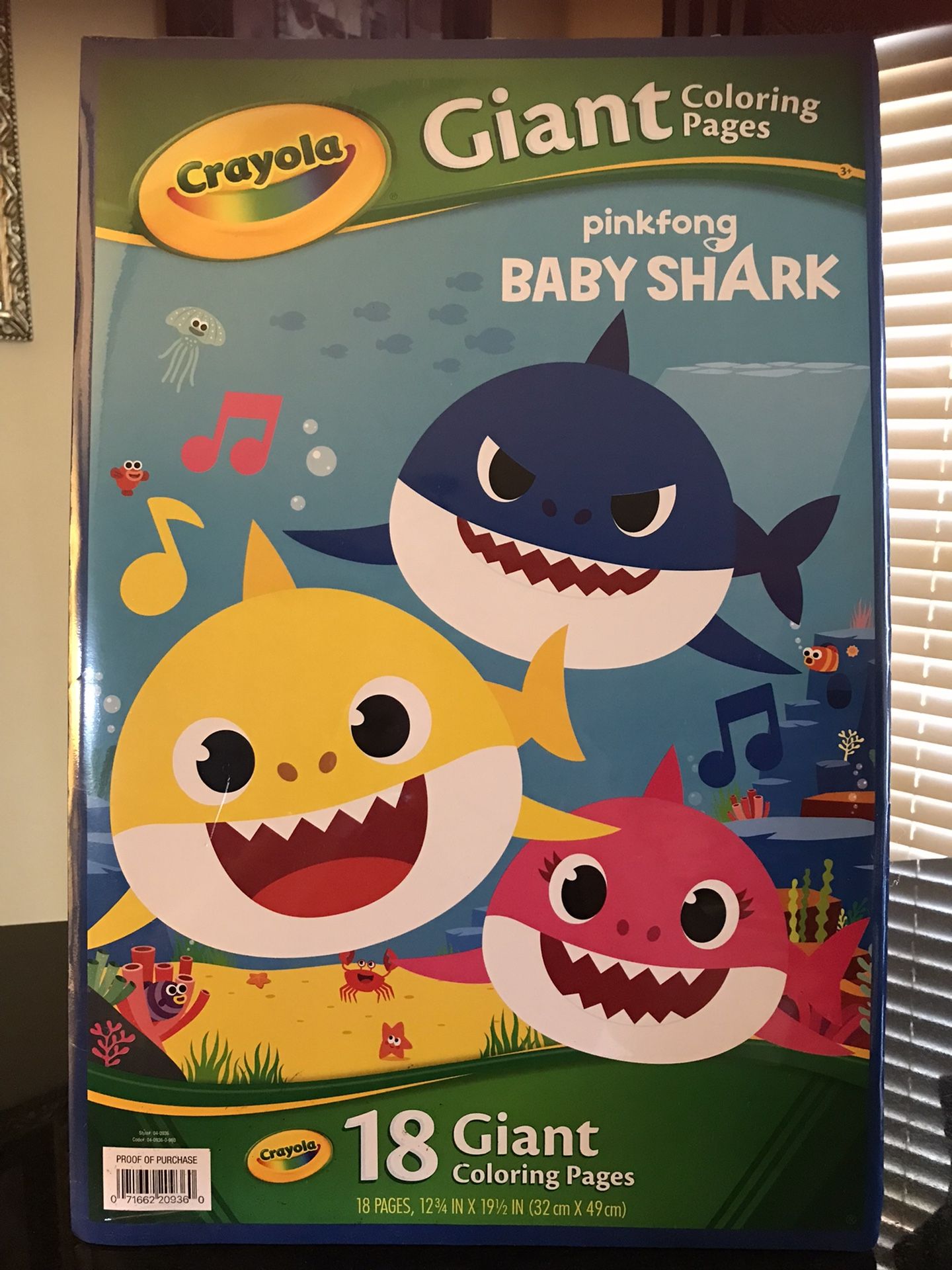 Giant Baby Shark Coloring Book