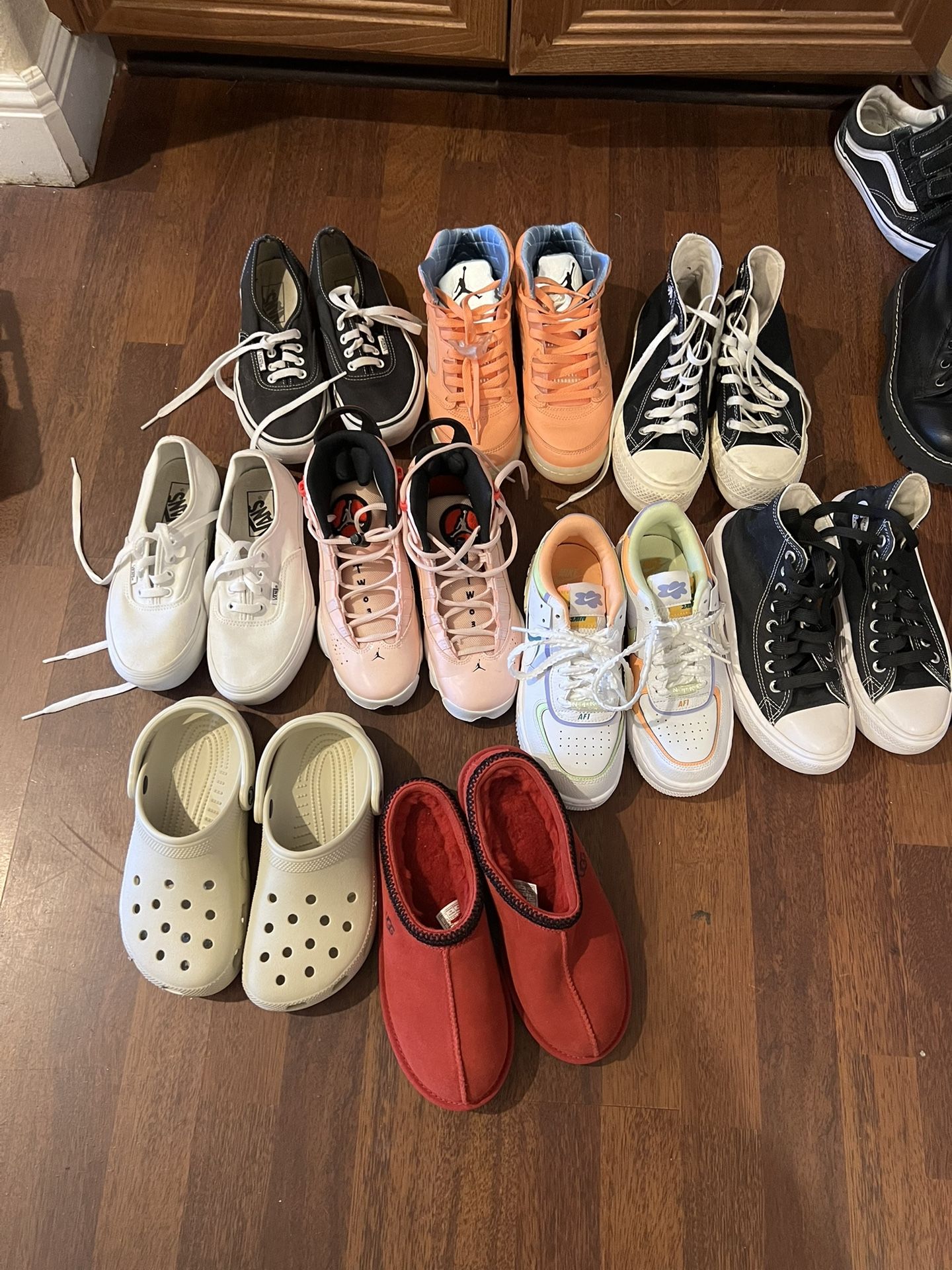 Crocs,Vans,Jordan,Nike Ugg, Converse $10 Each Pair Uggs Are Brand New Some Are Only Been Used Twice