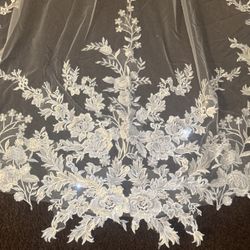 White Wedding Veil By Luv Bridal