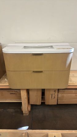 36” Floating Bathroom Vanity with Integrated Sink