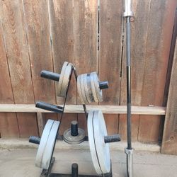 Olympia Triangle  Weight Rack And Bar