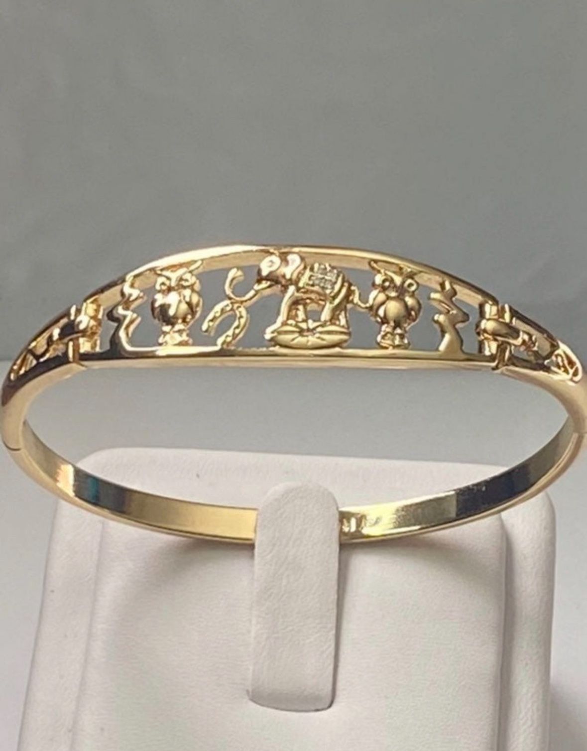 14k gold plated bangle