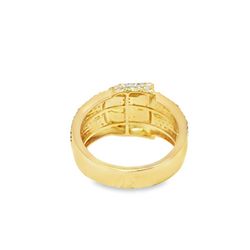 💎 Men’s 10KT Gold Diamond Initial Ring | 1.5 CTW | Pick Your Letter