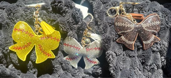 Softball football baseball keychains