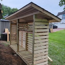  Your firewood will always be dry and ready for barbecue 😉.We will come and install for you. The material is included in the price.😉2700$
