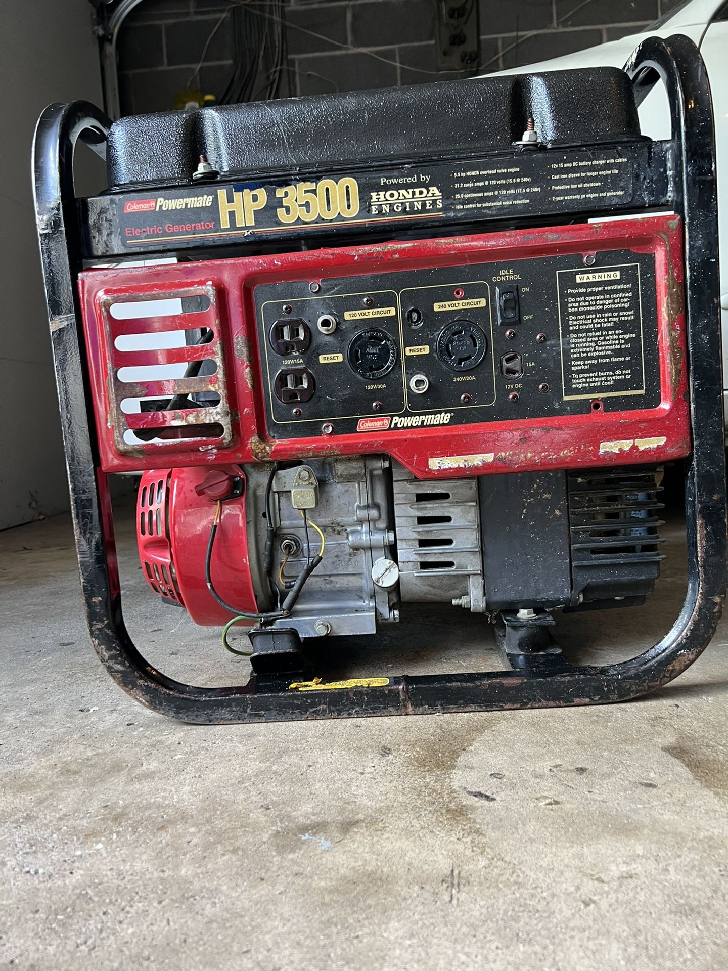 Coleman Powemate HP 3500 Generator Powered By a Honda Engine