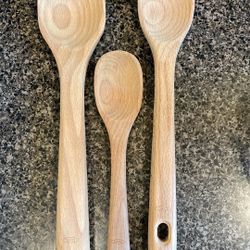 OXO Good Grips 3-Piece Wooden Spoon Set - Kitchen Utensils 