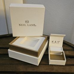 Empty Neil Lane Engagement Ring Box