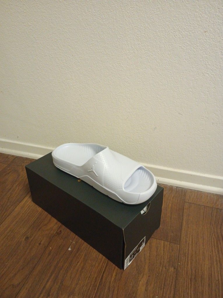 Nike Air Jordan Post Slides DX5575-100 White Slippers Sliders Size 12 NEW