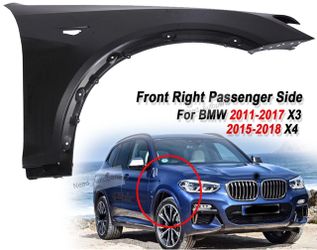 Fender For 2011-2017 BMW X3 2015-2018 X4 Front Passenger Side Primed Steel