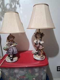 Capodimonte Porcelain lamps