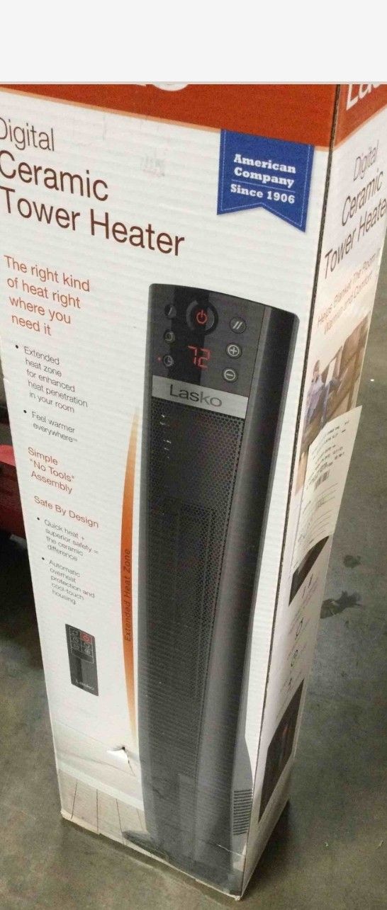 Lasko CT32791 32" Ceramic Tower Heater with Remote Control