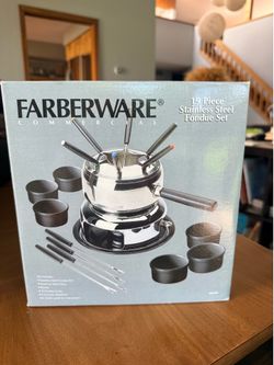 Farberware Commercial 19 Piece Stainless Steel Fondue Set