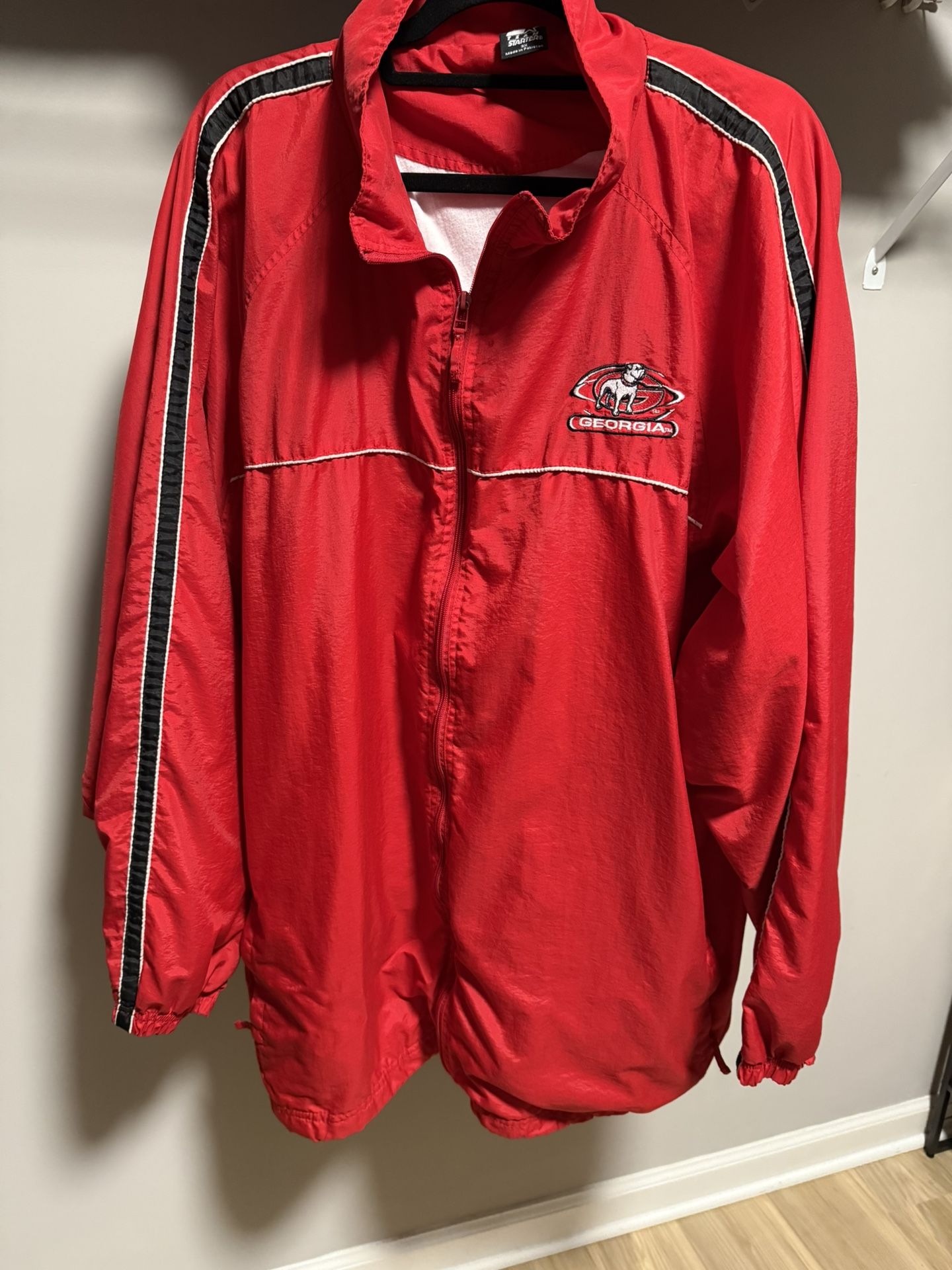 Vintage Starter Georgia Bulldogs Windbreaker Jacket (Located in Woonsocket, RI)