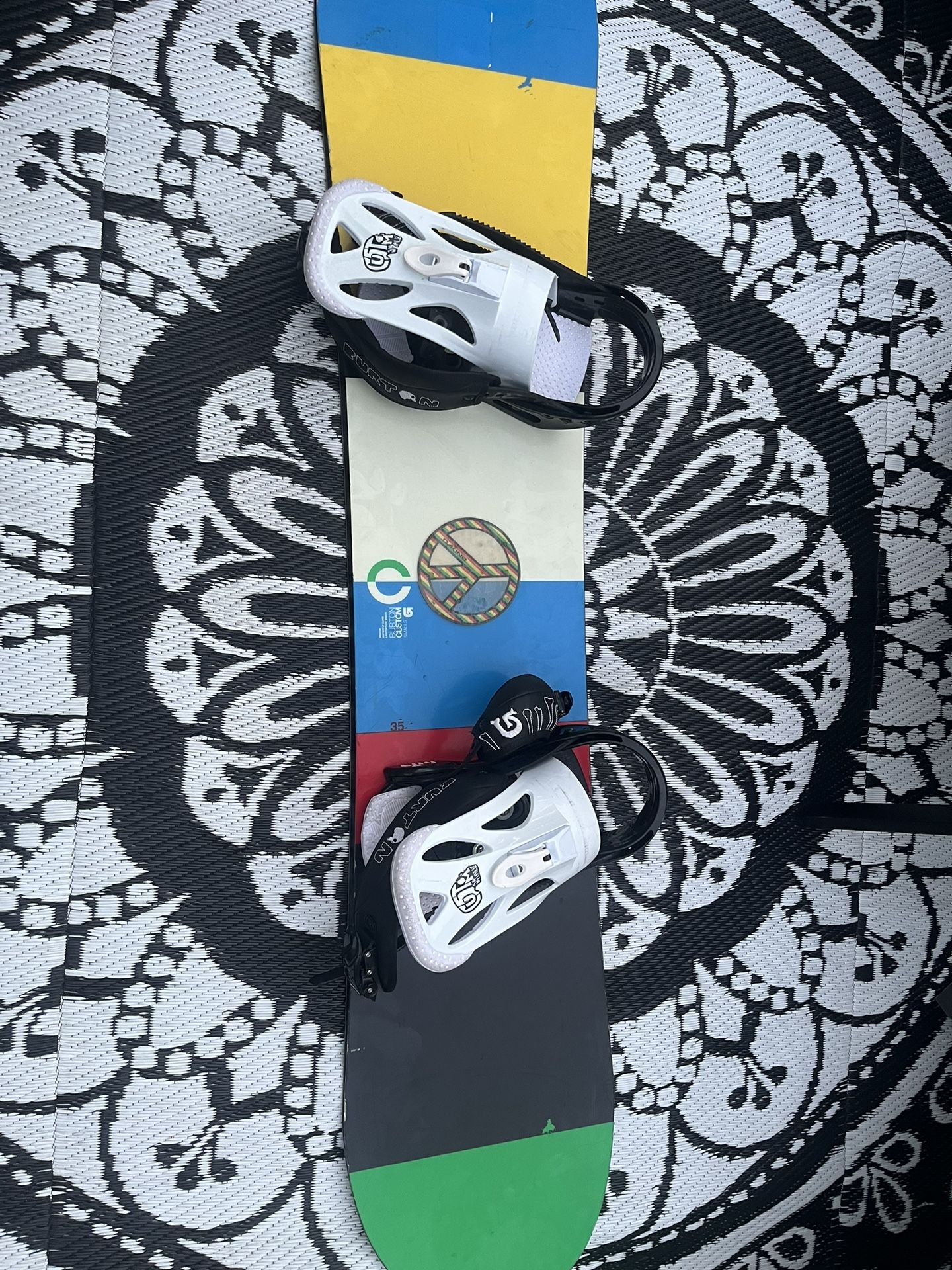 Burton Custom Snowboard Size 135 And Bindings , Size Small Bindings