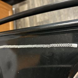 925 Mossonite 8mm Cuban Bracelet Ps Diamond Test