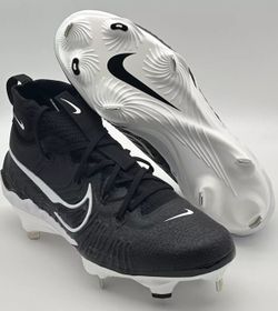 Brand New Nike Alpha Huarache NXT Black Black Metal Baseball Cleats Men Sizes 7, 7.5, 8.5, 11.5, 12