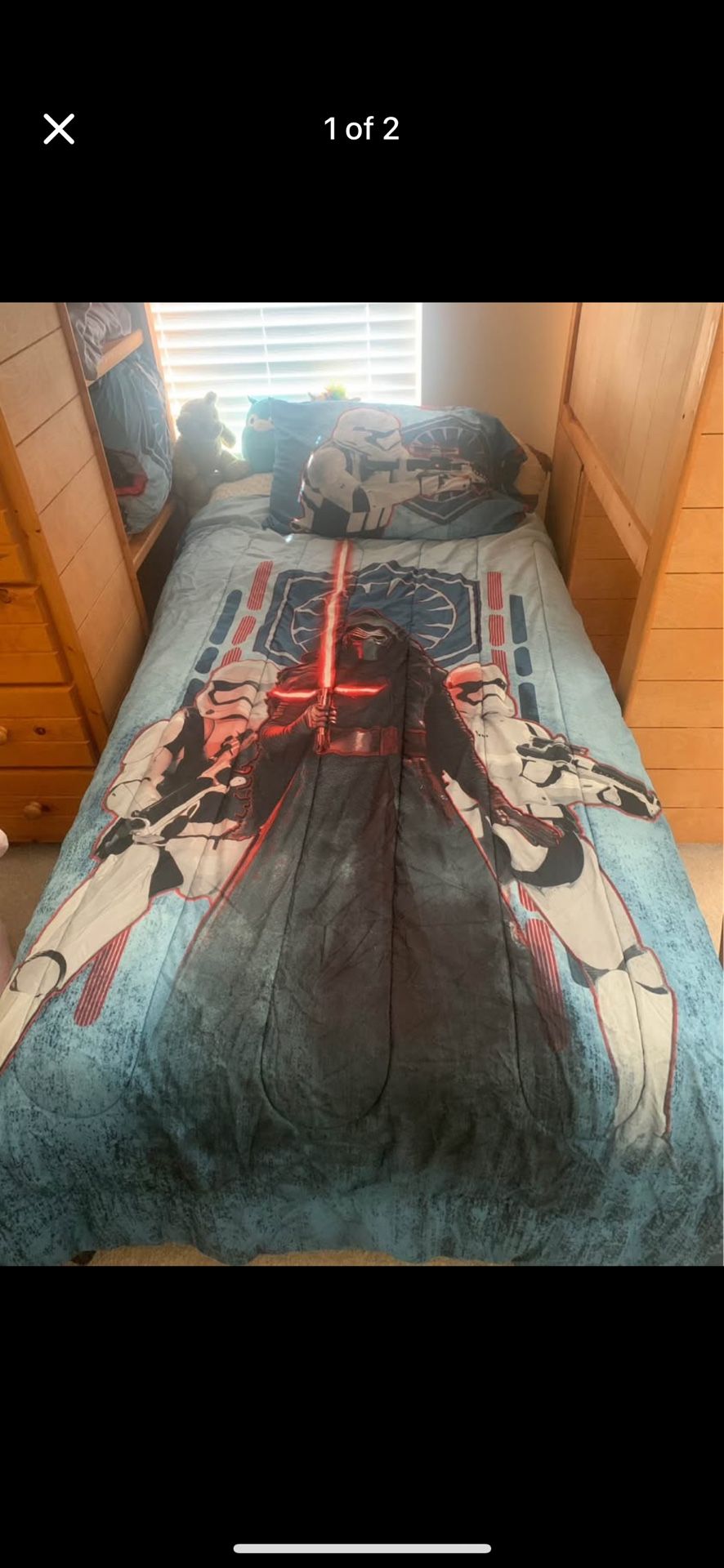 Reversible Star Wars Comforter, Sheets & Mattress Pad 
