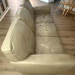 3 Seater Leather Couch_Macy Ethan Allen CB2