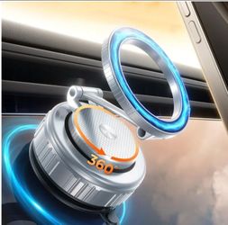 Vacuum Magnetic Car Phone Holder for MagSafe, Suction Cup Mount
