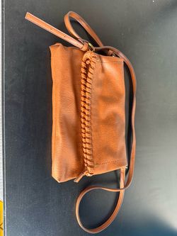 Madewell Brown Leather Fold-Over Crossbody Bag